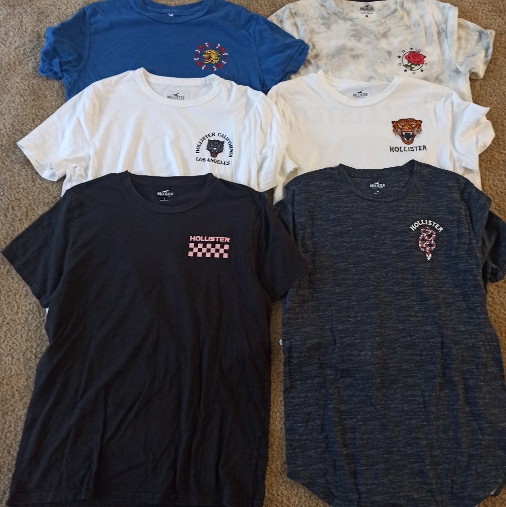 Hollister graphic tees (front and back)